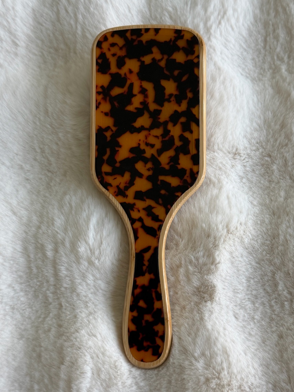 🆕 Pearlessence | Bamboo Paddle Brush with Dark Tortoise!